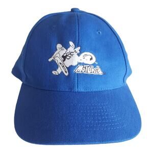 Motohed Ride Dirt Bike Snapback Made USA Blue Baseball Cap Hat NWOT